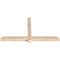 Ekena Millwork Eugene Smooth Timber Gable Bracket, Douglas Fir, 60"W x 32"H x 3 1/2"D x 3 1/2"F, 13/12 Pitch GBW060X32X0404EUG00SDF - alternate 4